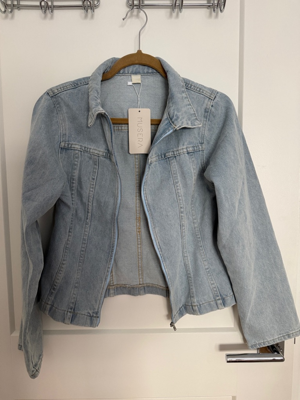 Musera Light Wash Denim Jacket for Women